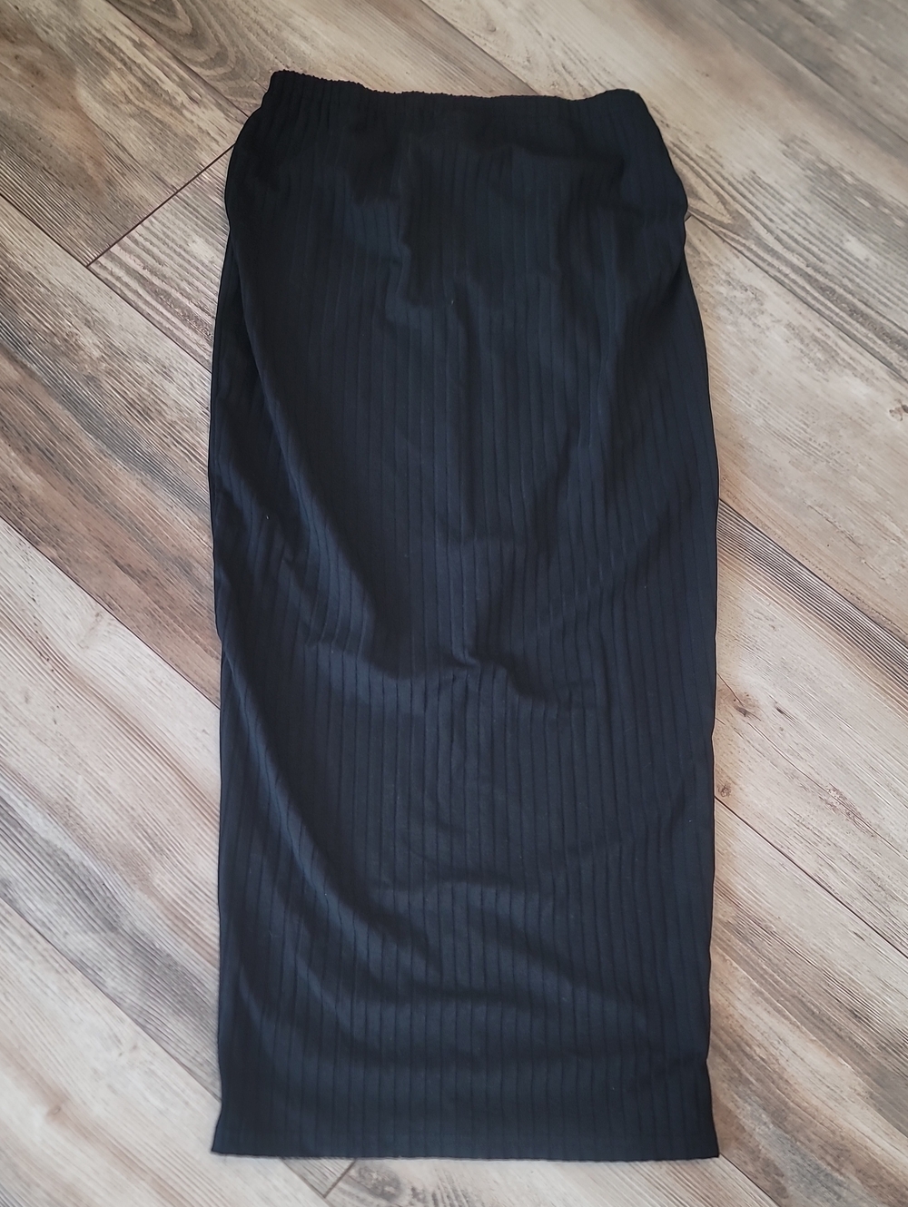 Black Knit Pencil Skirt